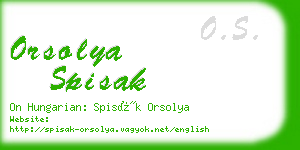 orsolya spisak business card